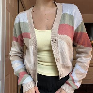 Hollister Co. Colorblock Knit Cardigan – Size Small